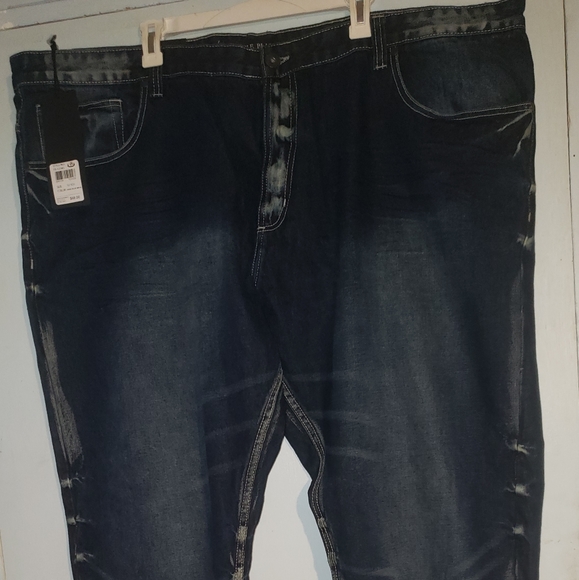 NWT Big Men's Dark Wash Jeans 52W×33L - Picture 4 of 4